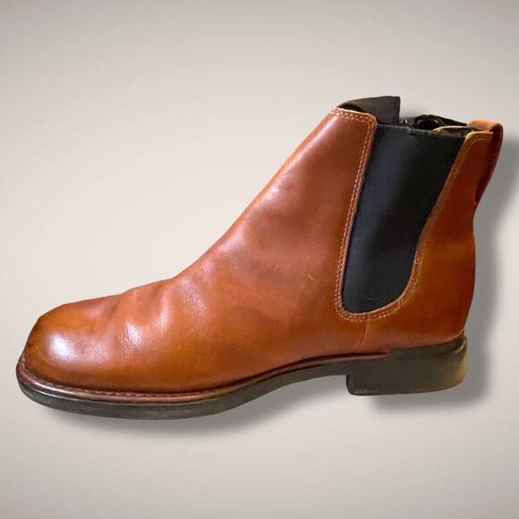 Men's 10 TIMBERLAND Men's Tan Premium Leather Waterproof Chelsea Boots - Picture 5 of 12